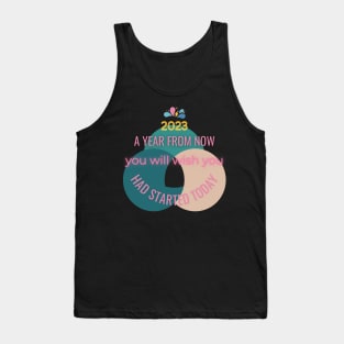 January 2023. Motivational saying. Tank Top